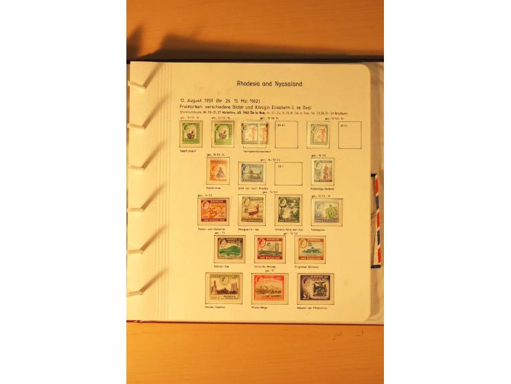 1892/2006, postfrische, ungebrauchte und gestempelte Sammlung incl. Britische Südafrika-Gesellschaft, Südrhodesien, Rhodesien