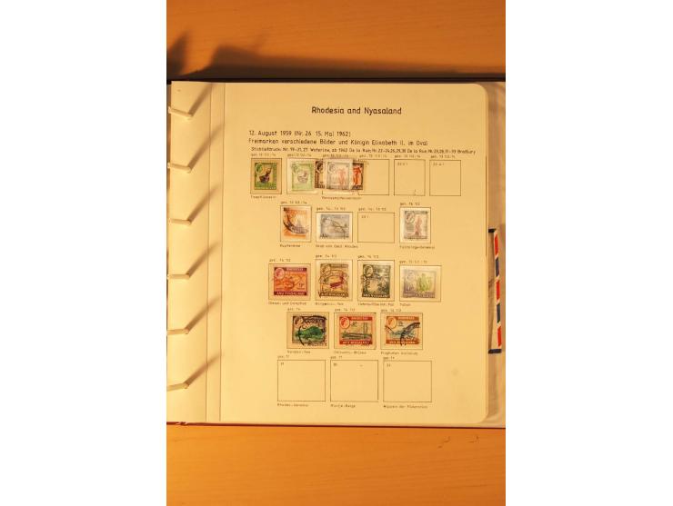 1892/2006, postfrische, ungebrauchte und gestempelte Sammlung incl. Britische Südafrika-Gesellschaft, Südrhodesien, Rhodesien