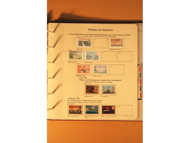 1892/2006, postfrische, ungebrauchte und gestempelte Sammlung incl. Britische Südafrika-Gesellschaft, Südrhodesien, Rhodesien