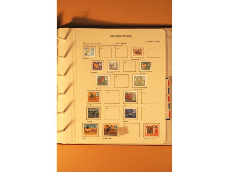 1892/2006, postfrische, ungebrauchte und gestempelte Sammlung incl. Britische Südafrika-Gesellschaft, Südrhodesien, Rhodesien