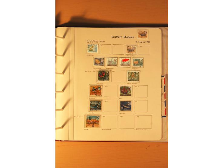 1892/2006, postfrische, ungebrauchte und gestempelte Sammlung incl. Britische Südafrika-Gesellschaft, Südrhodesien, Rhodesien