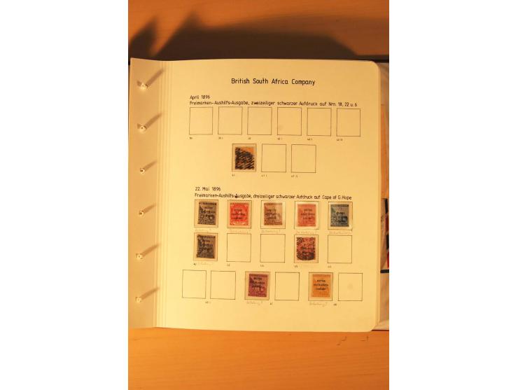 1892/2006, postfrische, ungebrauchte und gestempelte Sammlung incl. Britische Südafrika-Gesellschaft, Südrhodesien, Rhodesien