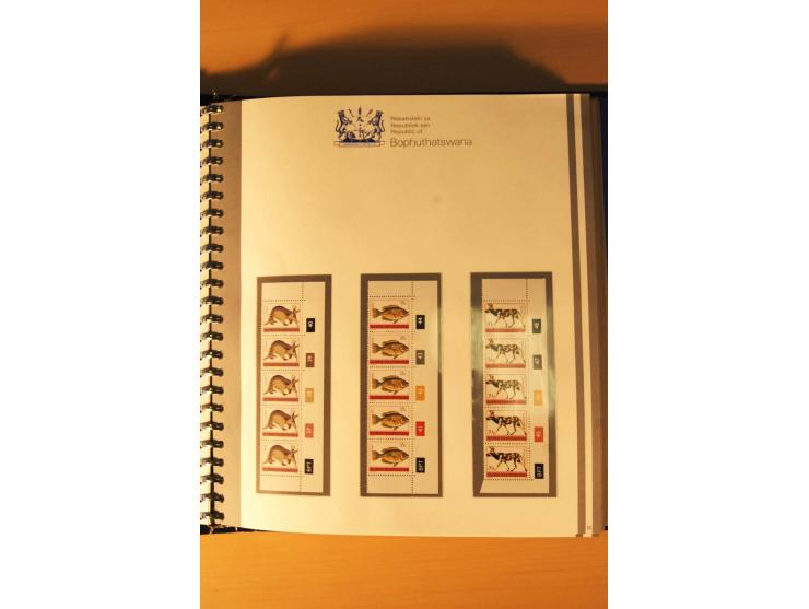BOPHUTHATSWANA: 1977/94, postfrische und gestempelte Sammlung, dabei 4er-Blocks und 5er-Streifen mit Kontroll-Nummern, FDC's,