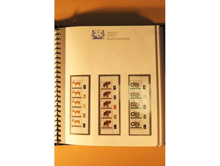 BOPHUTHATSWANA: 1977/94, postfrische und gestempelte Sammlung, dabei 4er-Blocks und 5er-Streifen mit Kontroll-Nummern, FDC's,