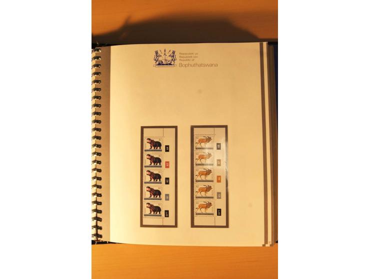 BOPHUTHATSWANA: 1977/94, postfrische und gestempelte Sammlung, dabei 4er-Blocks und 5er-Streifen mit Kontroll-Nummern, FDC's,