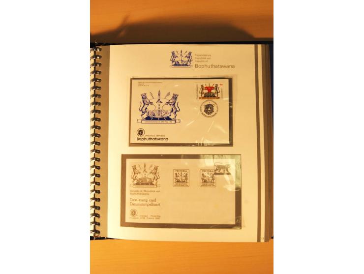 BOPHUTHATSWANA: 1977/94, postfrische und gestempelte Sammlung, dabei 4er-Blocks und 5er-Streifen mit Kontroll-Nummern, FDC's,