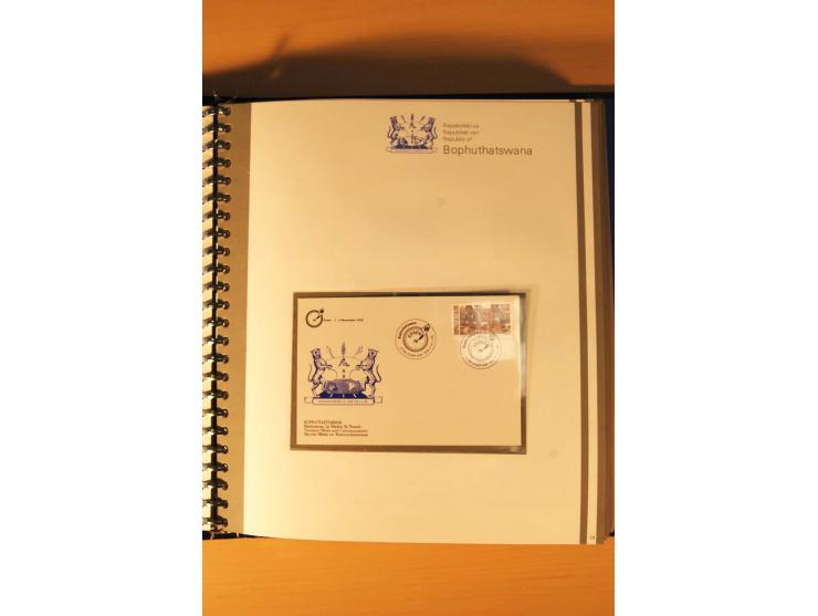 BOPHUTHATSWANA: 1977/94, postfrische und gestempelte Sammlung, dabei 4er-Blocks und 5er-Streifen mit Kontroll-Nummern, FDC's,