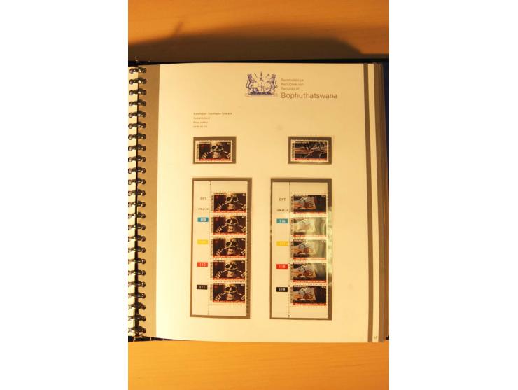 BOPHUTHATSWANA: 1977/94, postfrische und gestempelte Sammlung, dabei 4er-Blocks und 5er-Streifen mit Kontroll-Nummern, FDC's,