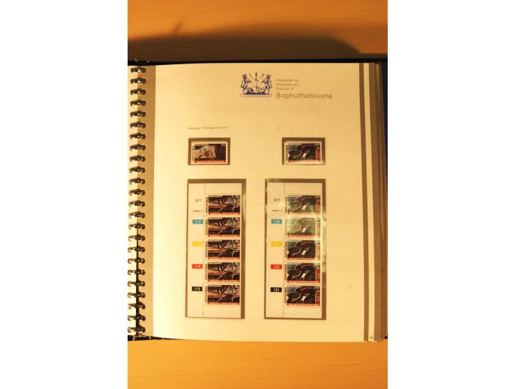 BOPHUTHATSWANA: 1977/94, postfrische und gestempelte Sammlung, dabei 4er-Blocks und 5er-Streifen mit Kontroll-Nummern, FDC's,