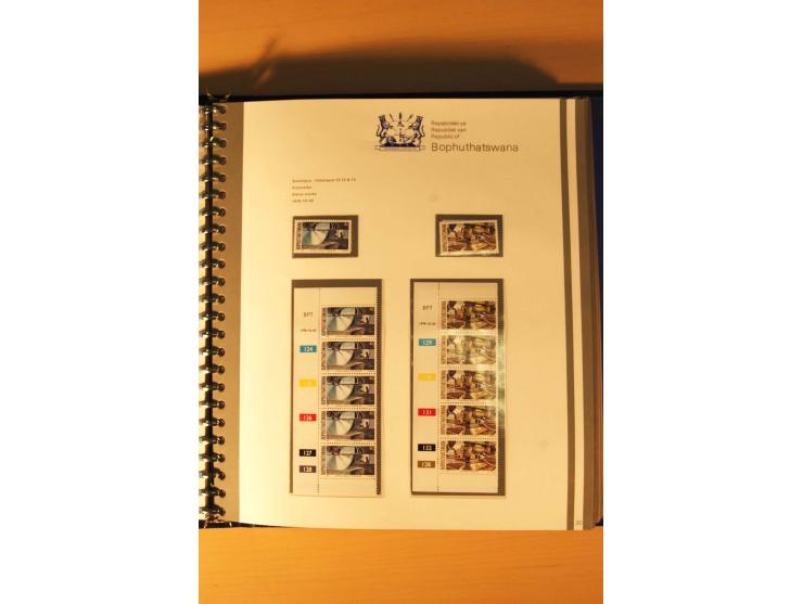 BOPHUTHATSWANA: 1977/94, postfrische und gestempelte Sammlung, dabei 4er-Blocks und 5er-Streifen mit Kontroll-Nummern, FDC's,