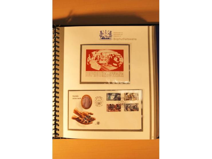 BOPHUTHATSWANA: 1977/94, postfrische und gestempelte Sammlung, dabei 4er-Blocks und 5er-Streifen mit Kontroll-Nummern, FDC's,