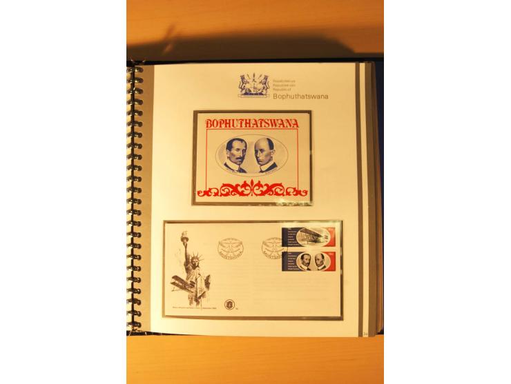 BOPHUTHATSWANA: 1977/94, postfrische und gestempelte Sammlung, dabei 4er-Blocks und 5er-Streifen mit Kontroll-Nummern, FDC's,
