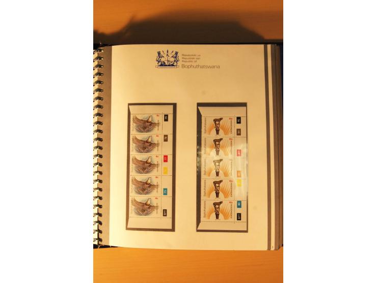 BOPHUTHATSWANA: 1977/94, postfrische und gestempelte Sammlung, dabei 4er-Blocks und 5er-Streifen mit Kontroll-Nummern, FDC's,