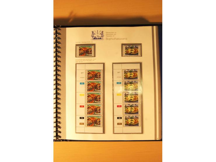 BOPHUTHATSWANA: 1977/94, postfrische und gestempelte Sammlung, dabei 4er-Blocks und 5er-Streifen mit Kontroll-Nummern, FDC's,