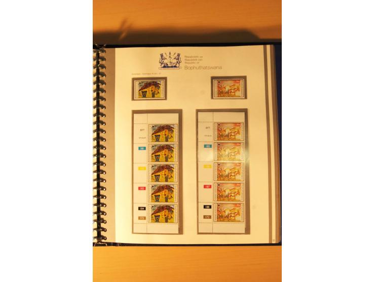 BOPHUTHATSWANA: 1977/94, postfrische und gestempelte Sammlung, dabei 4er-Blocks und 5er-Streifen mit Kontroll-Nummern, FDC's,