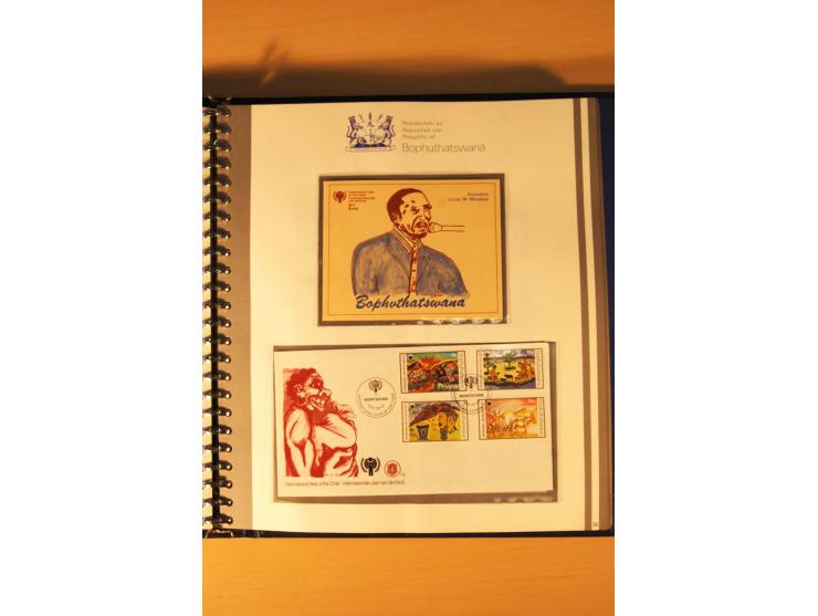 BOPHUTHATSWANA: 1977/94, postfrische und gestempelte Sammlung, dabei 4er-Blocks und 5er-Streifen mit Kontroll-Nummern, FDC's,