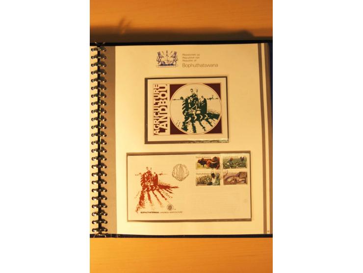 BOPHUTHATSWANA: 1977/94, postfrische und gestempelte Sammlung, dabei 4er-Blocks und 5er-Streifen mit Kontroll-Nummern, FDC's,
