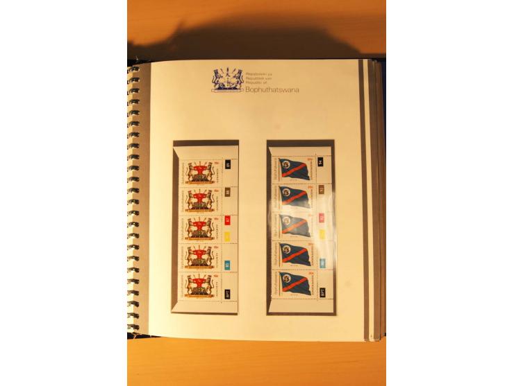 BOPHUTHATSWANA: 1977/94, postfrische und gestempelte Sammlung, dabei 4er-Blocks und 5er-Streifen mit Kontroll-Nummern, FDC's,