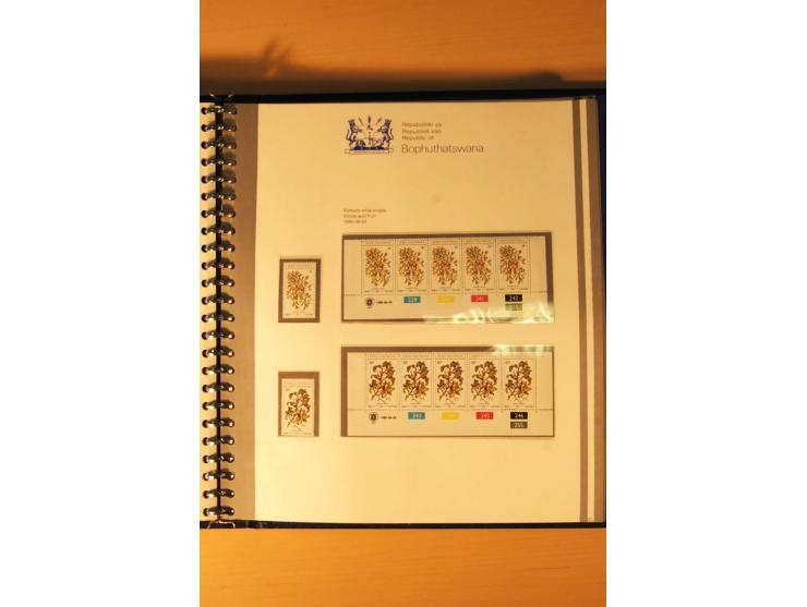 BOPHUTHATSWANA: 1977/94, postfrische und gestempelte Sammlung, dabei 4er-Blocks und 5er-Streifen mit Kontroll-Nummern, FDC's,