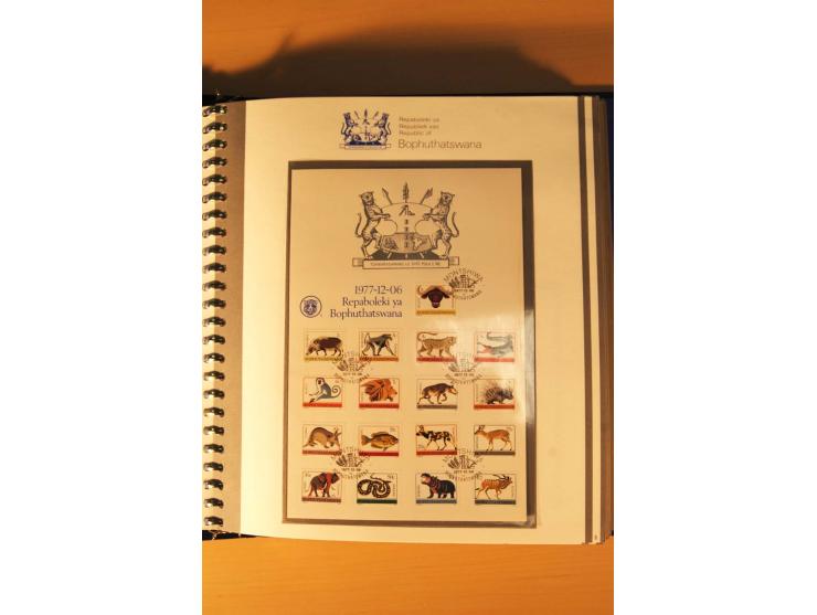 BOPHUTHATSWANA: 1977/94, postfrische und gestempelte Sammlung, dabei 4er-Blocks und 5er-Streifen mit Kontroll-Nummern, FDC's,