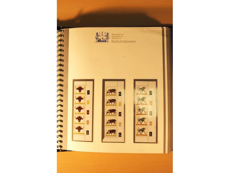 BOPHUTHATSWANA: 1977/94, postfrische und gestempelte Sammlung, dabei 4er-Blocks und 5er-Streifen mit Kontroll-Nummern, FDC's,