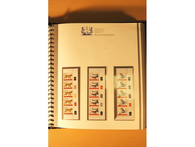BOPHUTHATSWANA: 1977/94, postfrische und gestempelte Sammlung, dabei 4er-Blocks und 5er-Streifen mit Kontroll-Nummern, FDC's,