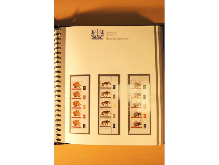 BOPHUTHATSWANA: 1977/94, postfrische und gestempelte Sammlung, dabei 4er-Blocks und 5er-Streifen mit Kontroll-Nummern, FDC's,