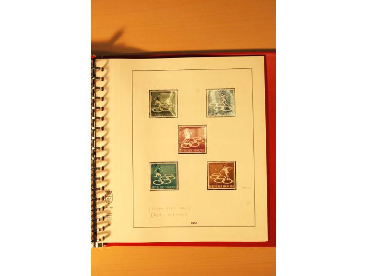 1957/72, postfrische Sammlung mit geschnittenen Parallelausgaben, Geldbriefmarken etc.
