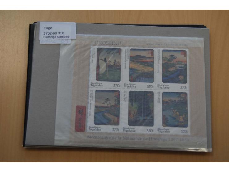 1990/2008, postfrischer umfangreicher Bestand mit Blocks und Kleinbogen, geschnittenen Ausgaben, Epreuves de Luxe, Goldmarken