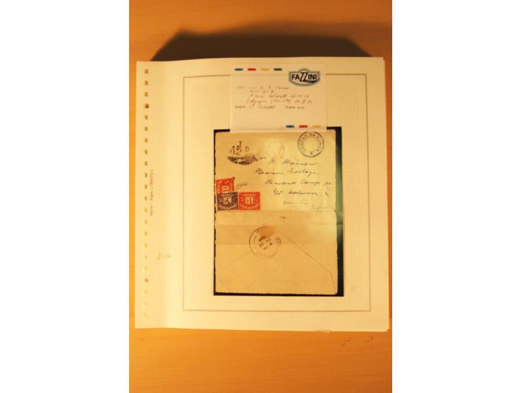 1952/2007, postfrische, etwas gestempelte Sammlung, dabei Lokalausgabe 1946 1P im kpl. Bogen, Briefe ab 1934, Zwischenstegpaa