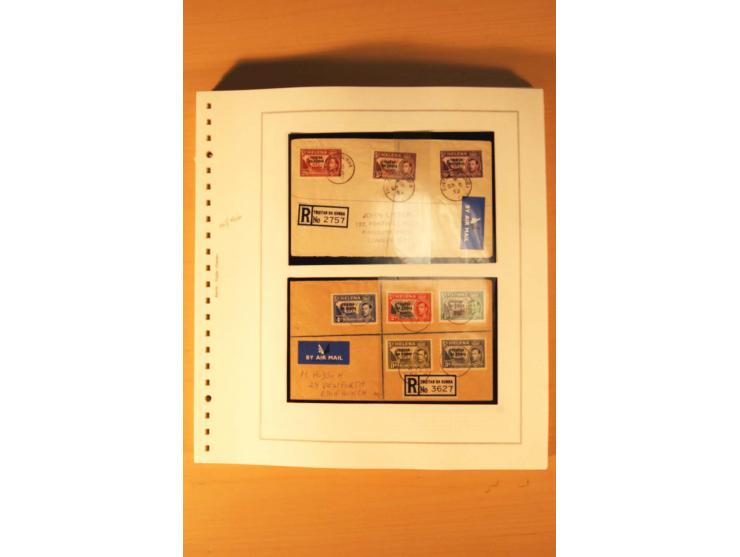 1952/2007, postfrische, etwas gestempelte Sammlung, dabei Lokalausgabe 1946 1P im kpl. Bogen, Briefe ab 1934, Zwischenstegpaa