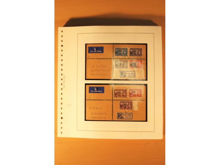 1952/2007, postfrische, etwas gestempelte Sammlung, dabei Lokalausgabe 1946 1P im kpl. Bogen, Briefe ab 1934, Zwischenstegpaa