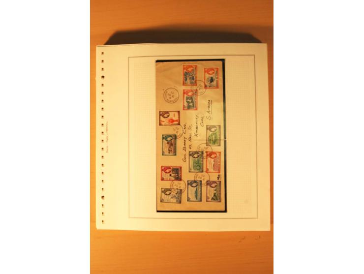 1952/2007, postfrische, etwas gestempelte Sammlung, dabei Lokalausgabe 1946 1P im kpl. Bogen, Briefe ab 1934, Zwischenstegpaa