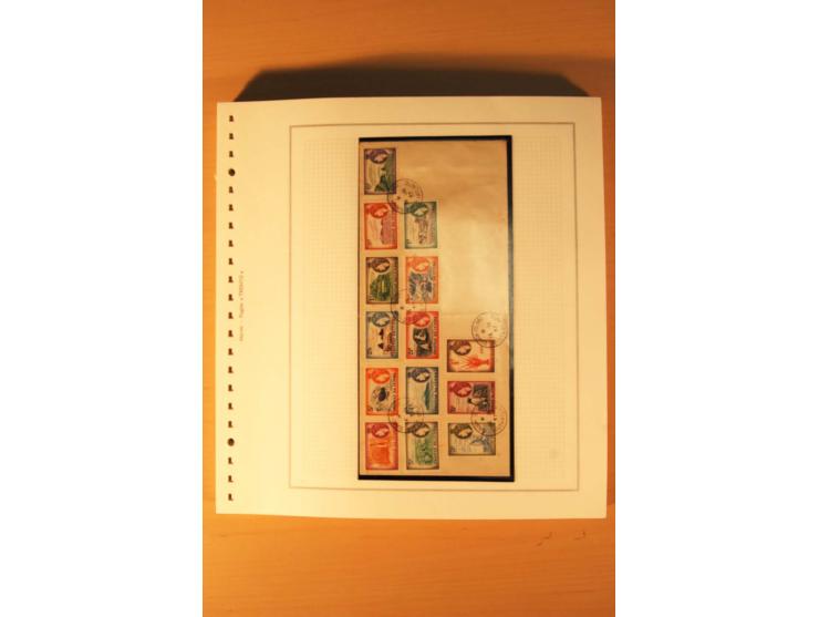 1952/2007, postfrische, etwas gestempelte Sammlung, dabei Lokalausgabe 1946 1P im kpl. Bogen, Briefe ab 1934, Zwischenstegpaa