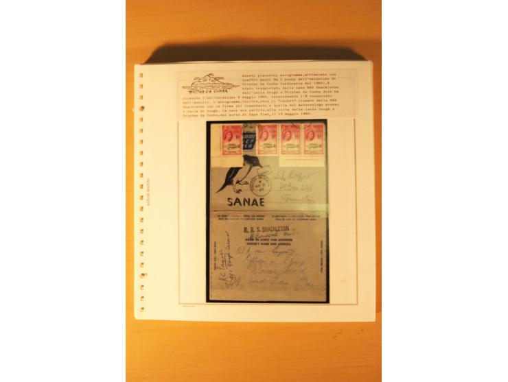 1952/2007, postfrische, etwas gestempelte Sammlung, dabei Lokalausgabe 1946 1P im kpl. Bogen, Briefe ab 1934, Zwischenstegpaa
