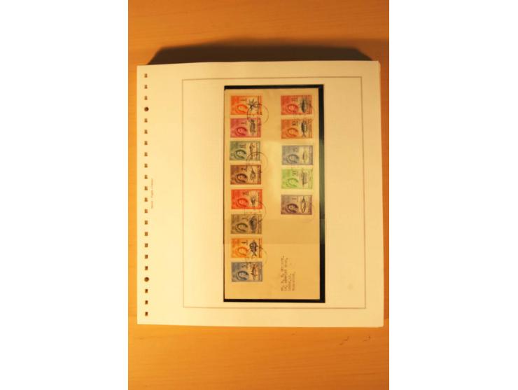1952/2007, postfrische, etwas gestempelte Sammlung, dabei Lokalausgabe 1946 1P im kpl. Bogen, Briefe ab 1934, Zwischenstegpaa