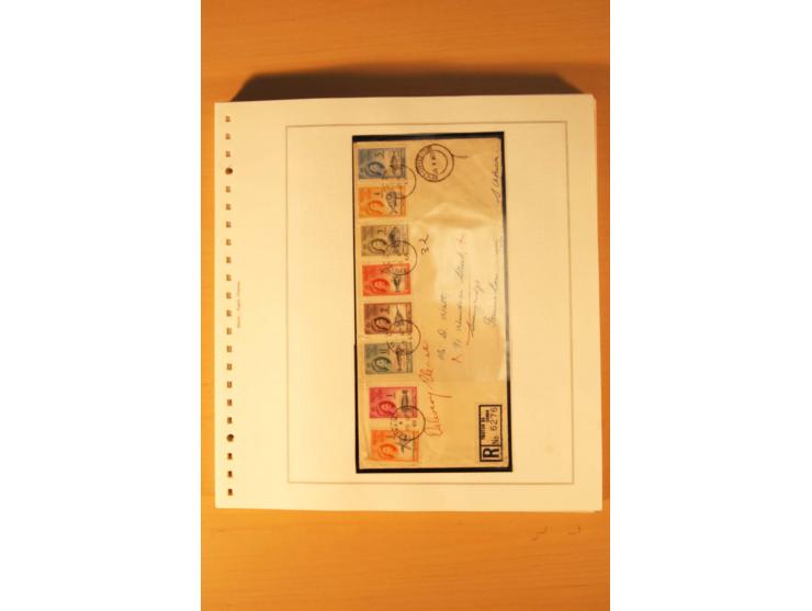 1952/2007, postfrische, etwas gestempelte Sammlung, dabei Lokalausgabe 1946 1P im kpl. Bogen, Briefe ab 1934, Zwischenstegpaa