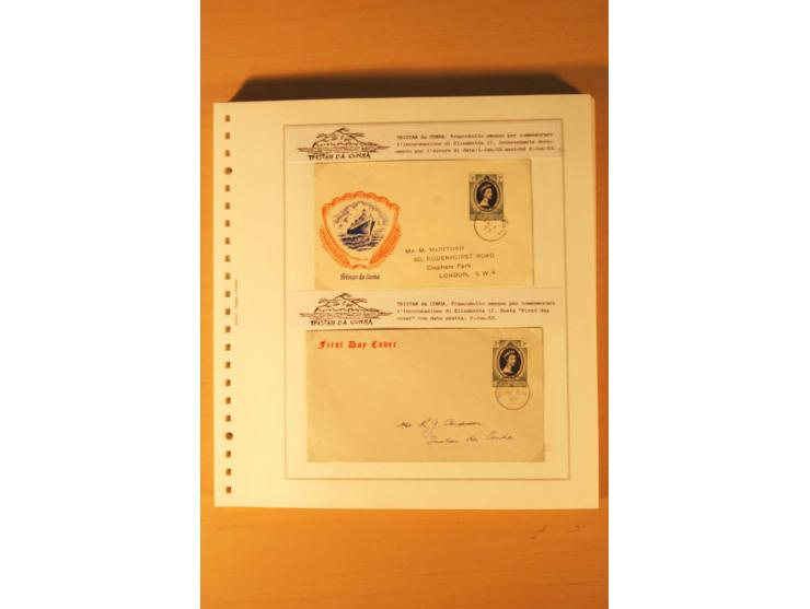 1952/2007, postfrische, etwas gestempelte Sammlung, dabei Lokalausgabe 1946 1P im kpl. Bogen, Briefe ab 1934, Zwischenstegpaa