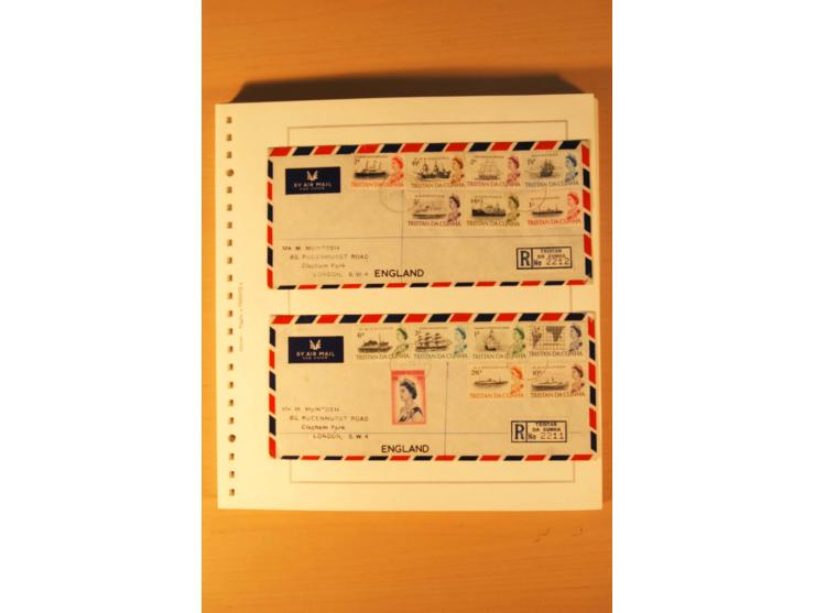 1952/2007, postfrische, etwas gestempelte Sammlung, dabei Lokalausgabe 1946 1P im kpl. Bogen, Briefe ab 1934, Zwischenstegpaa