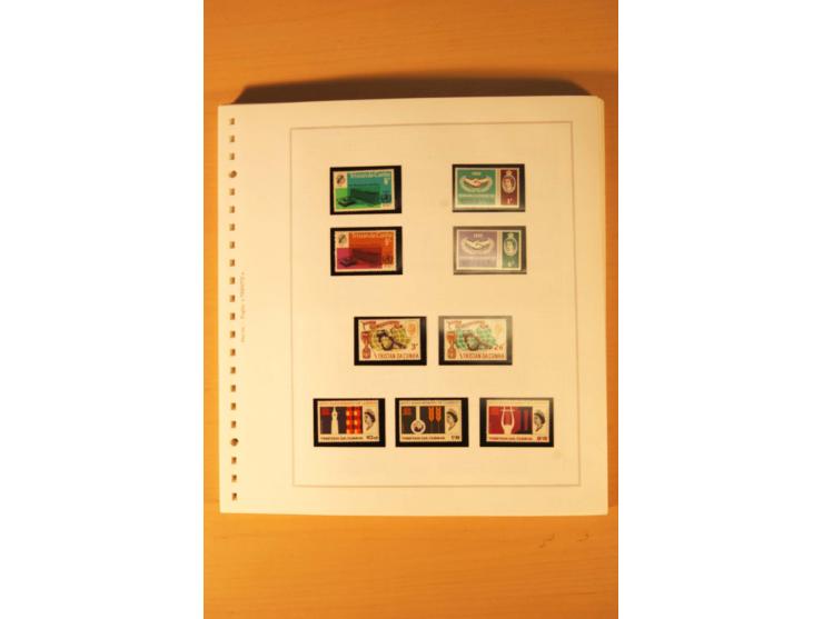 1952/2007, postfrische, etwas gestempelte Sammlung, dabei Lokalausgabe 1946 1P im kpl. Bogen, Briefe ab 1934, Zwischenstegpaa