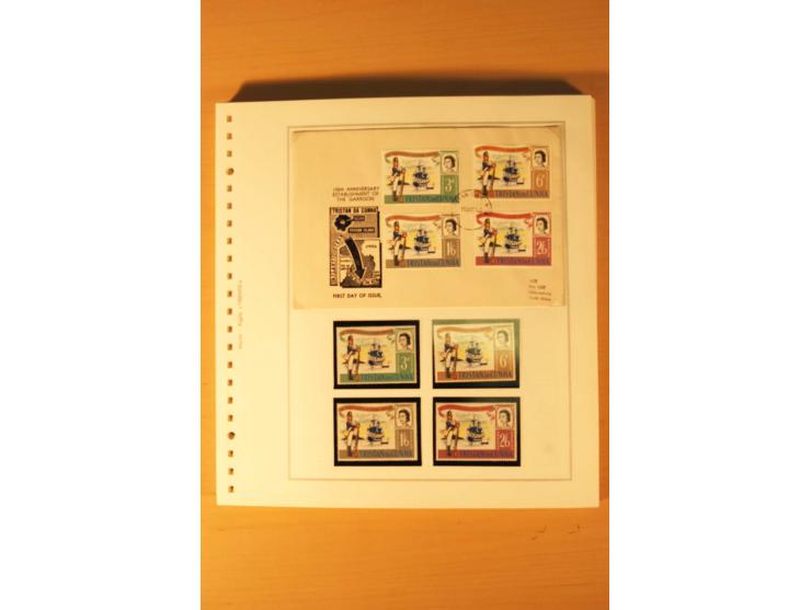 1952/2007, postfrische, etwas gestempelte Sammlung, dabei Lokalausgabe 1946 1P im kpl. Bogen, Briefe ab 1934, Zwischenstegpaa