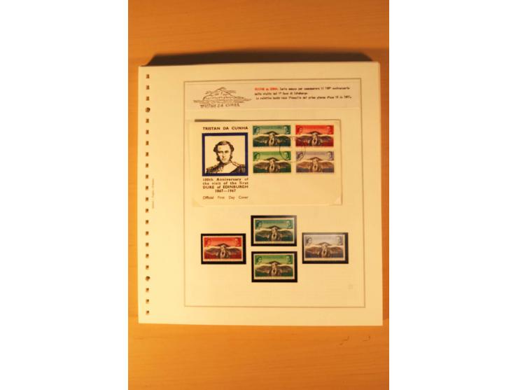 1952/2007, postfrische, etwas gestempelte Sammlung, dabei Lokalausgabe 1946 1P im kpl. Bogen, Briefe ab 1934, Zwischenstegpaa