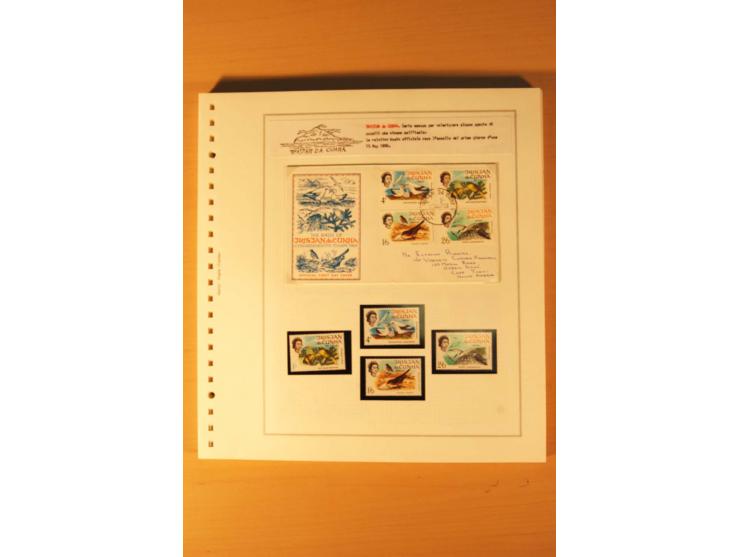 1952/2007, postfrische, etwas gestempelte Sammlung, dabei Lokalausgabe 1946 1P im kpl. Bogen, Briefe ab 1934, Zwischenstegpaa