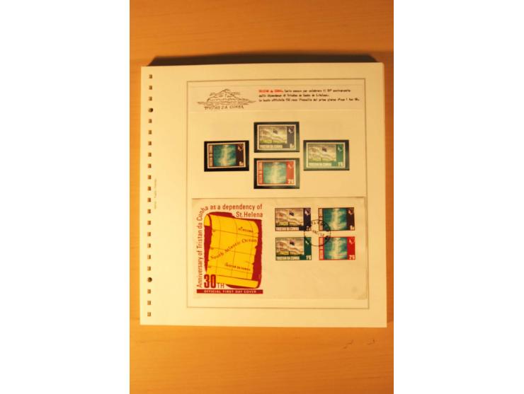 1952/2007, postfrische, etwas gestempelte Sammlung, dabei Lokalausgabe 1946 1P im kpl. Bogen, Briefe ab 1934, Zwischenstegpaa