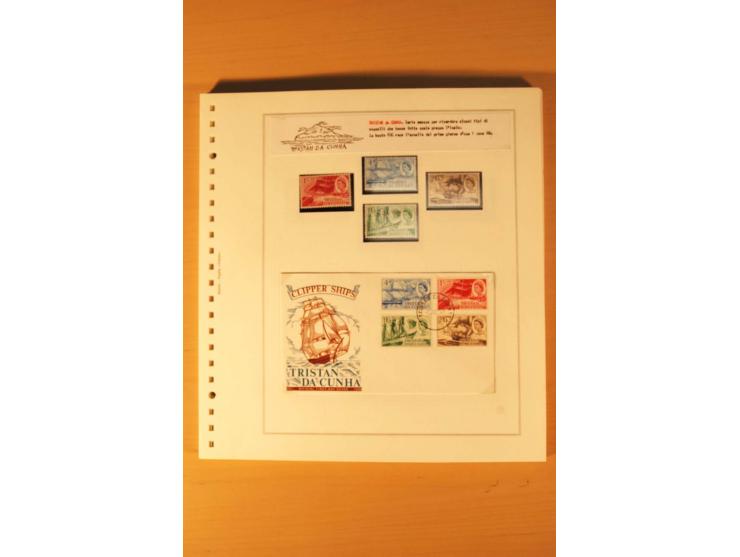 1952/2007, postfrische, etwas gestempelte Sammlung, dabei Lokalausgabe 1946 1P im kpl. Bogen, Briefe ab 1934, Zwischenstegpaa