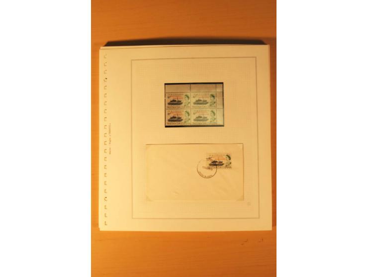 1952/2007, postfrische, etwas gestempelte Sammlung, dabei Lokalausgabe 1946 1P im kpl. Bogen, Briefe ab 1934, Zwischenstegpaa
