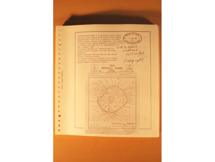 1952/2007, postfrische, etwas gestempelte Sammlung, dabei Lokalausgabe 1946 1P im kpl. Bogen, Briefe ab 1934, Zwischenstegpaa