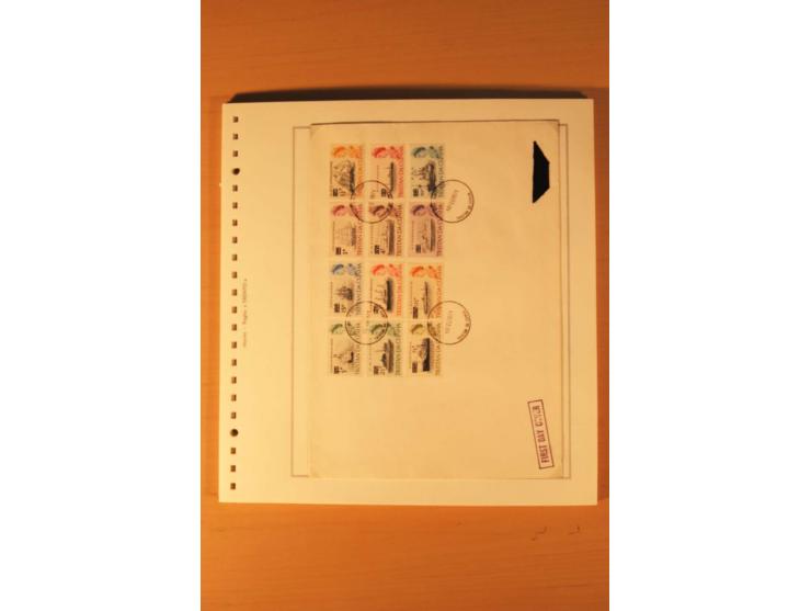 1952/2007, postfrische, etwas gestempelte Sammlung, dabei Lokalausgabe 1946 1P im kpl. Bogen, Briefe ab 1934, Zwischenstegpaa