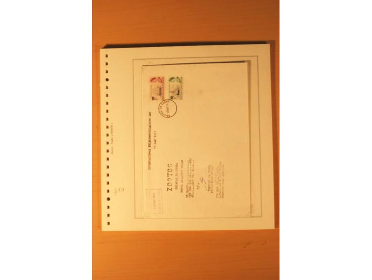 1952/2007, postfrische, etwas gestempelte Sammlung, dabei Lokalausgabe 1946 1P im kpl. Bogen, Briefe ab 1934, Zwischenstegpaa