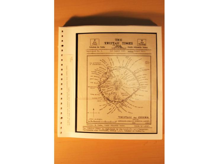 1952/2007, postfrische, etwas gestempelte Sammlung, dabei Lokalausgabe 1946 1P im kpl. Bogen, Briefe ab 1934, Zwischenstegpaa